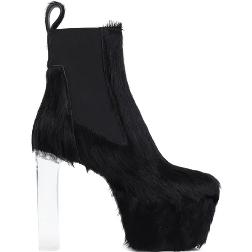 Fur Ankle Boots Minimal Design , female, Sizes: 4 UK, 7 UK, 5 1/2 UK, 5 UK, 6 UK - Rick Owens - Modalova