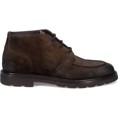 Lace-up Ankle Boots , male, Sizes: 10 UK, 8 UK, 11 UK, 6 UK, 7 UK - Rossano Bisconti - Modalova