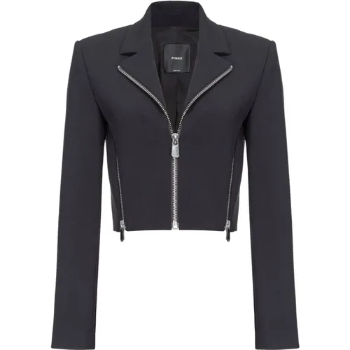 Elegante Jacke mit Stretchmaterial , Damen, Größe: 2XS - pinko - Modalova