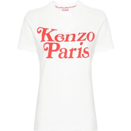 T-shirts and Polos with Paris Print , female, Sizes: L, M, S, XS - Kenzo - Modalova
