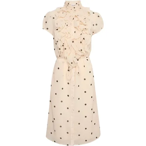 Feminine Polka Dot Dress , female, Sizes: L, 2XL, XS - Saint Tropez - Modalova