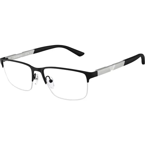 Stylische Brille Ea1164 Schwarz , Herren, Größe: 54 MM - Emporio Armani - Modalova