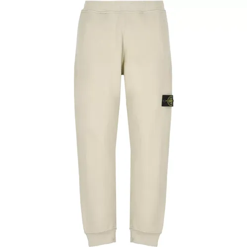 Cotton Pants with Iconic Patch , male, Sizes: M, L, S - Stone Island - Modalova