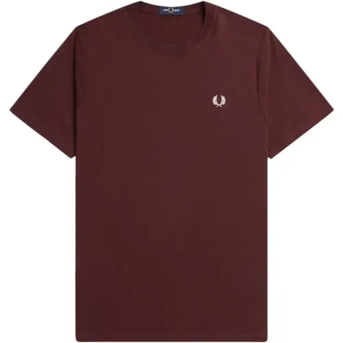 Klassisches T-Shirt , Herren, Größe: M - Fred Perry - Modalova