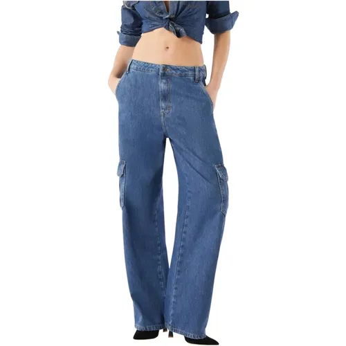 Cargo Jeans 90er Stil Pbcargo Modell , Damen, Größe: S - Pennyblack - Modalova