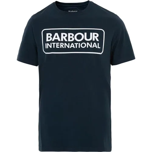 Modern Logo Graphic Tee Navy-S , male, Sizes: M, 3XL, L, S, 2XL, XL - Barbour - Modalova