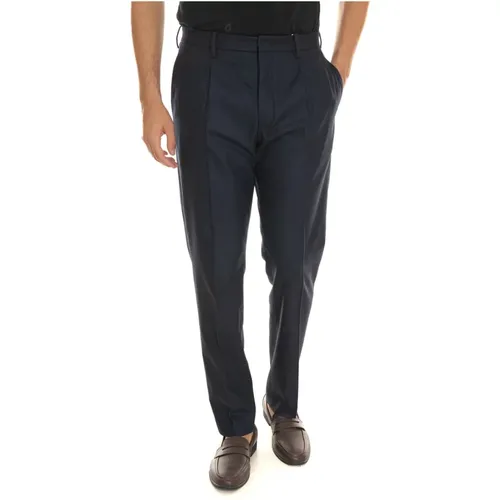 Flanell Chino Hose mit Front Darts , Herren, Größe: 3XL - Hindustrie - Modalova