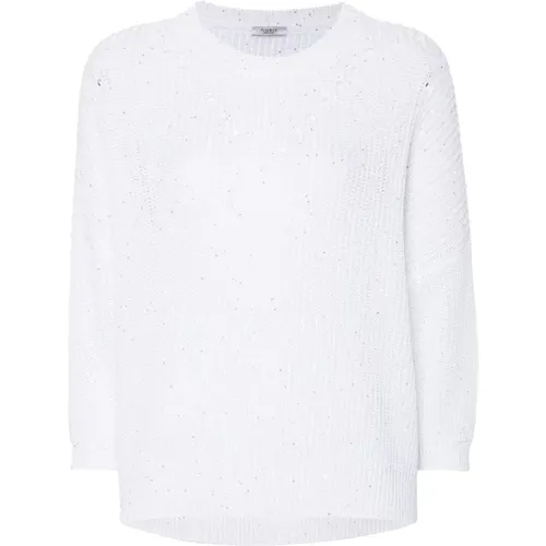 Weiße Pullover für Frauen , Damen, Größe: S - PESERICO - Modalova