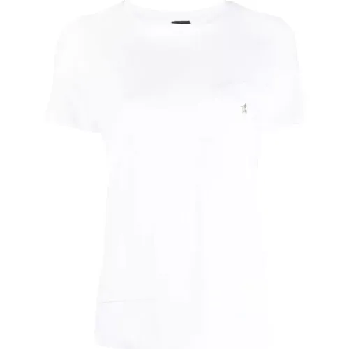 Weißes Casual T-Shirt für Frauen , Damen, Größe: S - Lorena Antoniazzi - Modalova