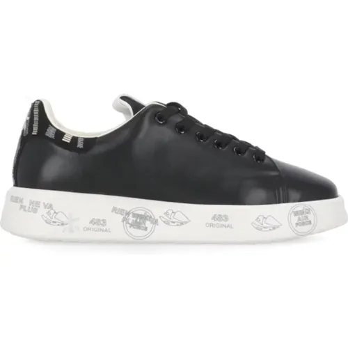 Leather Sneakers Round Toe , female, Sizes: 3 UK, 7 UK, 8 UK, 6 UK - Premiata - Modalova