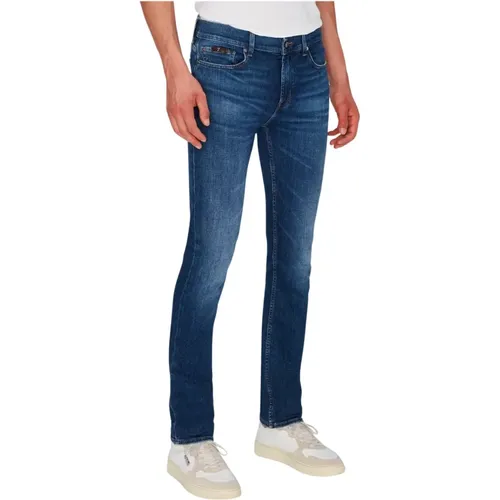 Classic Denim Jeans Collection , male, Sizes: W32, W33, W34, W31, W29, W38, W30, W36 - 7 For All Mankind - Modalova