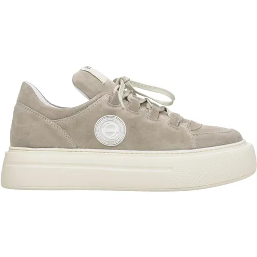 Damen Velours Low-Top Sneakers Er00114568 , Damen, Größe: 37 EU - Estro - Modalova