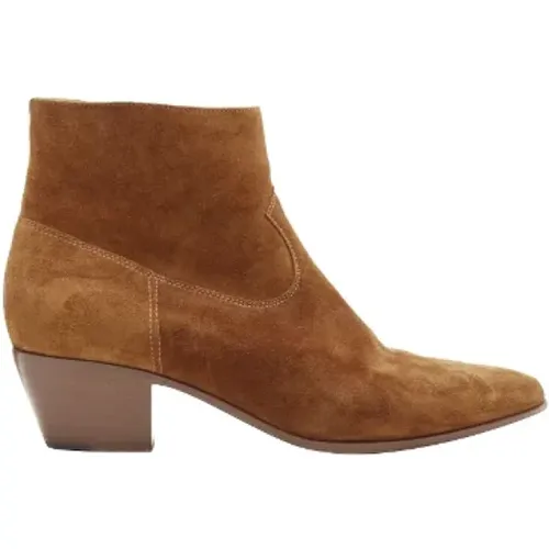 Pre-owned Suede boots , female, Sizes: 5 UK - Yves Saint Laurent Vintage - Modalova