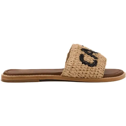 Raffia Sandals for Women , female, Sizes: 5 UK, 2 UK, 4 UK - De Siena - Modalova