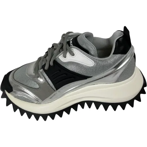 Silver Platform Sneakers 7600 Walk , female, Sizes: 5 UK, 4 UK - Vic Matié - Modalova