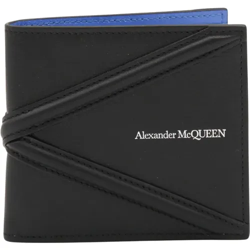 Logo-Plaque Leather Wallet , male, Sizes: ONE SIZE - alexander mcqueen - Modalova