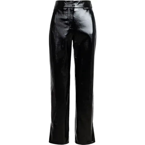 Leather Hosen , Damen, Größe: S - Karl Lagerfeld - Modalova
