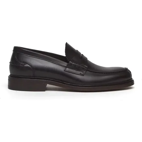 Leder Loafer 5169 Dunkelbraun , Herren, Größe: 40 EU - Berwick - Modalova