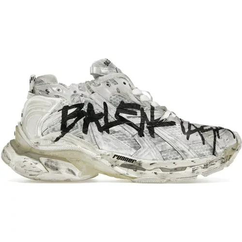 Graffiti Runner Sneakers Women Italy , female, Sizes: 1 UK - Balenciaga - Modalova