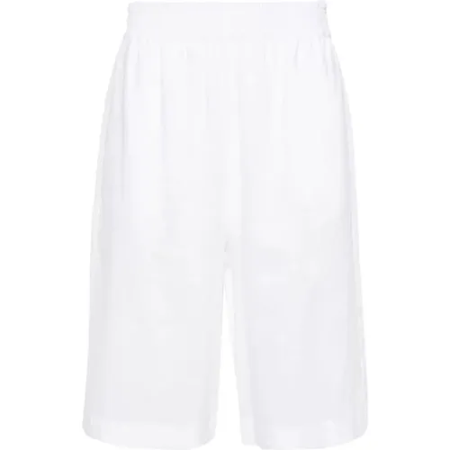 Linen Elasticated Waist Shorts , female, Sizes: 2XS, XS - Fabiana Filippi - Modalova