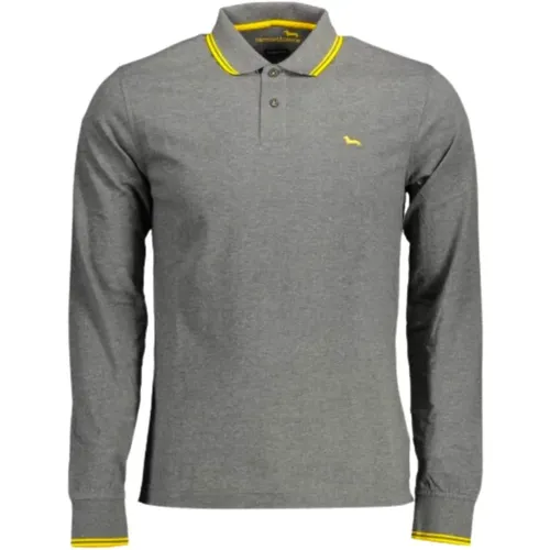 Long Sleeve Polo Shirt , male, Sizes: M - Harmont & Blaine - Modalova