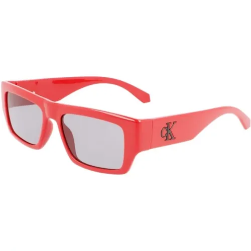 Rote Unisex Sonnenbrille Bio-Injiziertes Material - Calvin Klein Jeans - Modalova