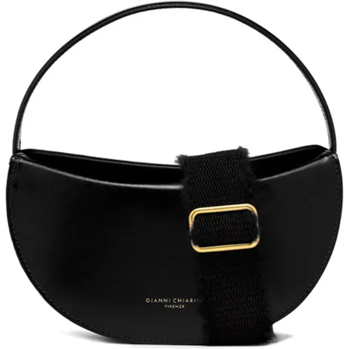 Schwarze Clelia Lederhandtasche - Gianni Chiarini - Modalova