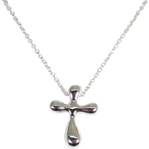 Pre-owned Silver necklaces , female, Sizes: ONE SIZE - Tiffany & Co. Pre-owned - Modalova