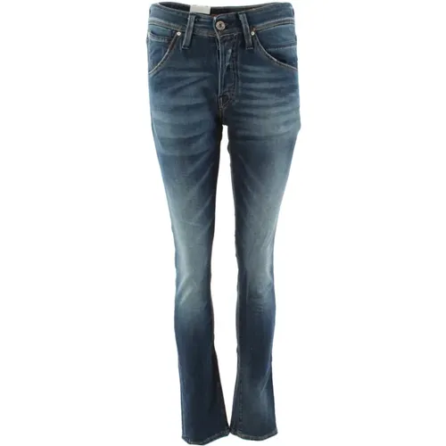 Slim Fit Stretch Jeans in Blau - jack & jones - Modalova