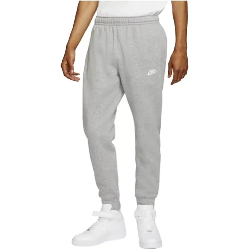 Graue Club Fleece Hose , Herren, Größe: L - Nike - Modalova