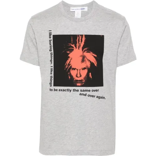 Andy Warhol Baumwoll-T-Shirt , Herren, Größe: S - Comme des Garçons - Modalova