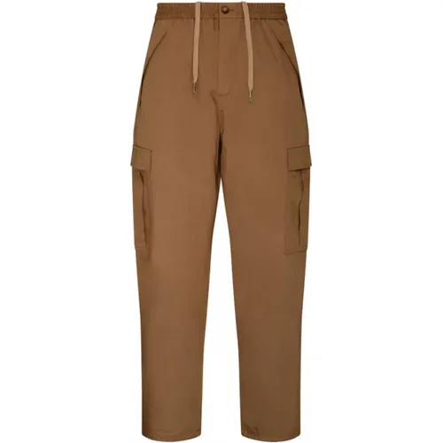 Camel Cargo Trousers , male, Sizes: M - Burberry - Modalova