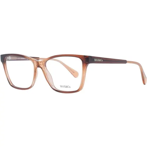 Braune Eckige Optische Brillen für Frauen - Max & Co - Modalova