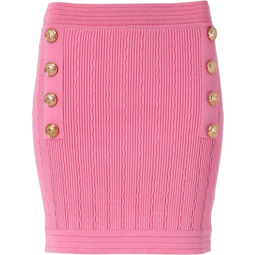 Fitted Buttoned Skirt , female, Sizes: M - Fracomina - Modalova