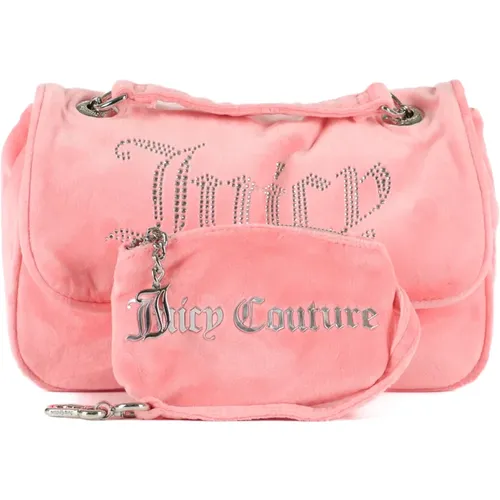 Velvet Shoulder Bag Kimberly Flap , female, Sizes: ONE SIZE - Juicy Couture - Modalova