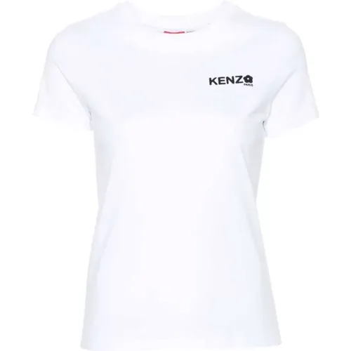 Logo Print T-shirt , Damen, Größe: M - Kenzo - Modalova