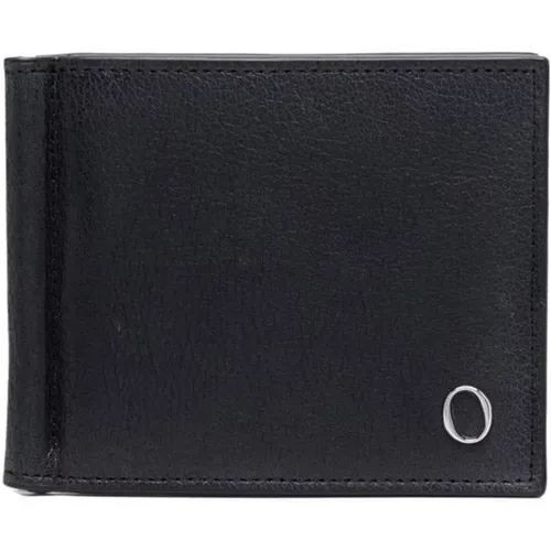 Leather Bi-Fold Wallet with Logo Plaque , female, Sizes: ONE SIZE - Orciani - Modalova