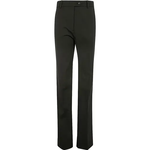 Schwarze Straight Hose , Damen, Größe: L - N21 - Modalova