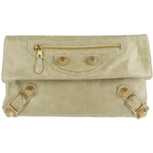 Pre-owned Leather Balenciaga Clutch , female, Sizes: ONE SIZE - Balenciaga Vintage - Modalova