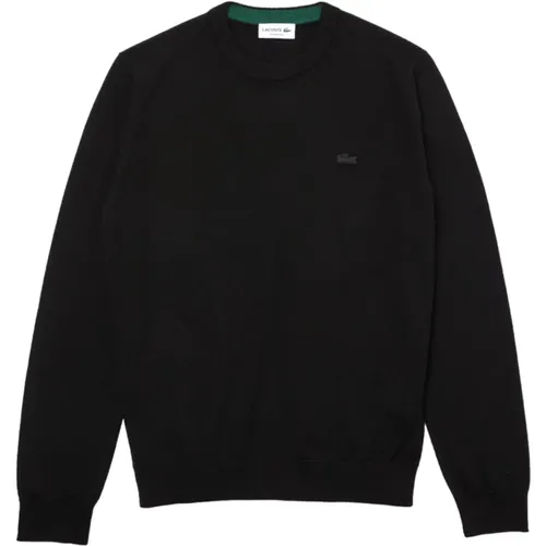 Schwarzer Merinowollpullover , Herren, Größe: 3XL - Lacoste - Modalova