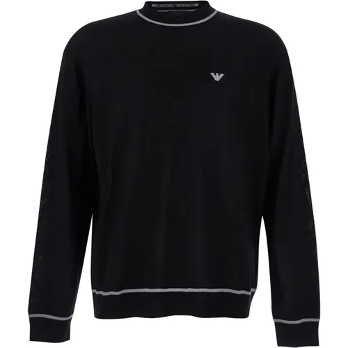 Sweater with Eagle Logo , male, Sizes: 2XL, M, S, L, XL - Emporio Armani - Modalova