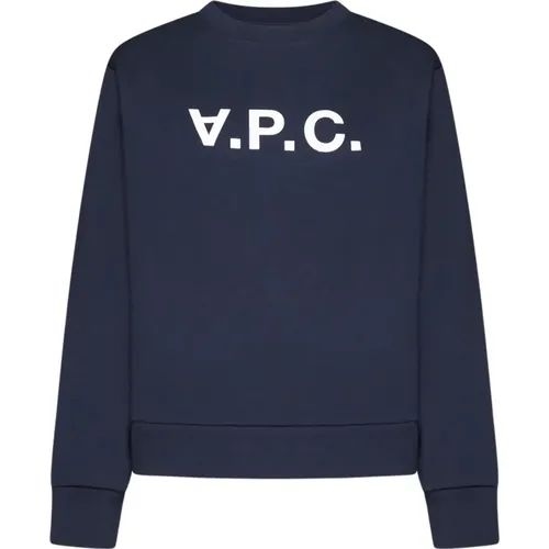 Round Neck Sweatshirt Dark Navy , female, Sizes: XS, S, M - A.p.c. - Modalova