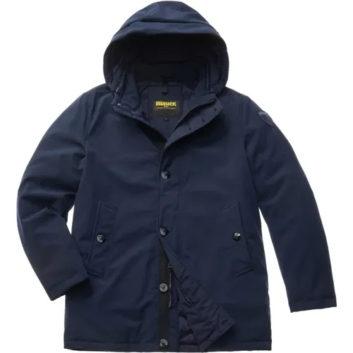 Wasserdichte Jacke , Herren, Größe: XL - Blauer - Modalova