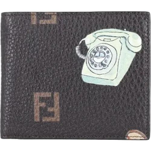 Pre-owned Leather wallets , male, Sizes: ONE SIZE - Fendi Vintage - Modalova