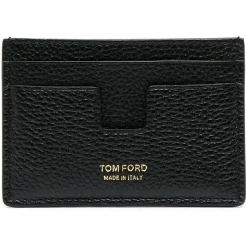 Leather Cardholder Wallet , male, Sizes: ONE SIZE - Tom Ford - Modalova