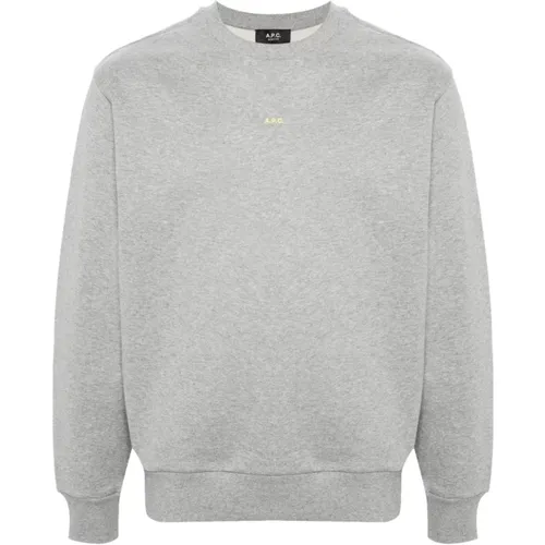 Grey Sweatshirt Aw24 Mens Fashion , male, Sizes: XL, M, L, S - A.p.c. - Modalova