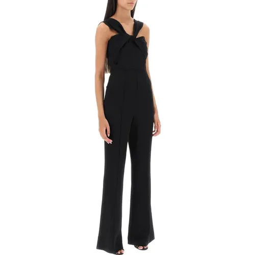 Jumpsuit mit verdrehtem Ausschnitt , Damen, Größe: 2XS - Roland Mouret - Modalova