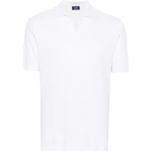 Linen Polo Shirt Made in Italy , male, Sizes: L, 2XL, 3XL - Barba - Modalova