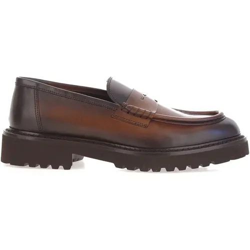 Dark Flat Shoes , male, Sizes: 5 UK, 8 UK, 9 UK, 7 1/2 UK - Doucal's - Modalova