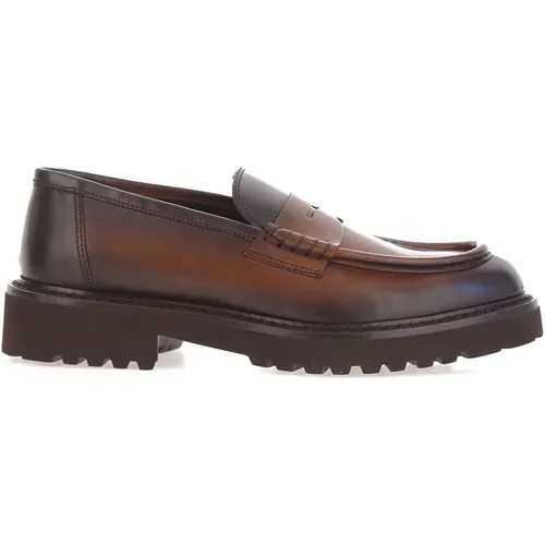 Dark Flat Shoes , male, Sizes: 8 UK, 9 UK, 7 1/2 UK - Doucal's - Modalova